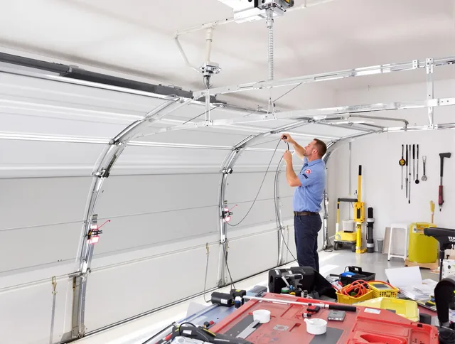 Garage door cable repair service by Warwick Garage Door Repair in Warwick