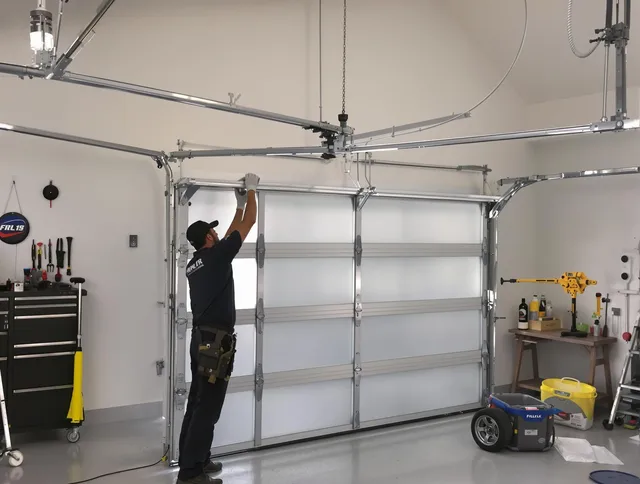 Warwick Garage Door Repair certified team performing precision garage door installation in Warwick