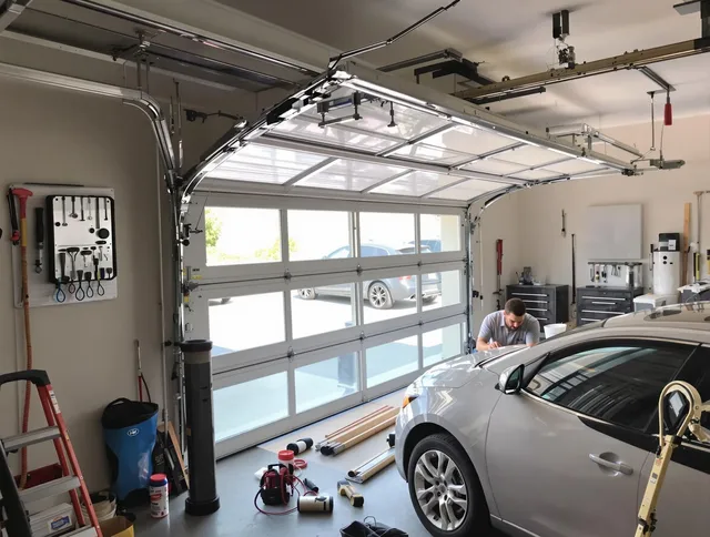 Garage door noise reduction service by Warwick Garage Door Repair in Warwick