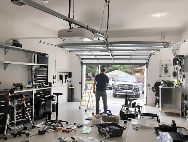 Garage door opener installation by Warwick Garage Door Repair in Warwick
