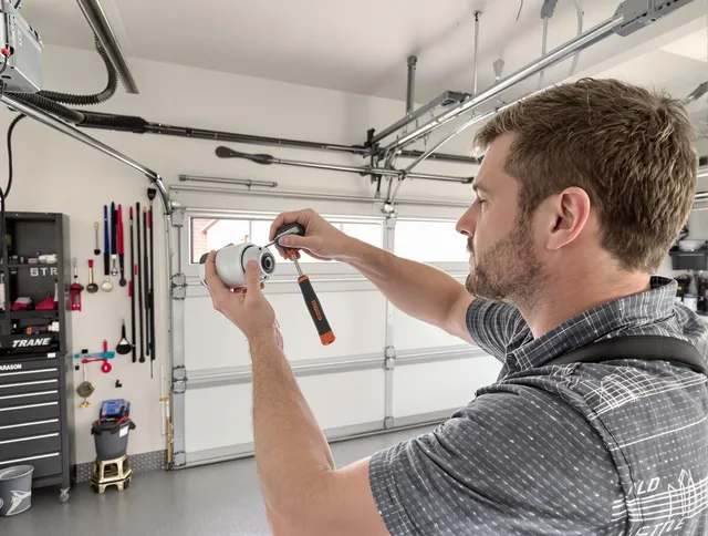 Garage door opener repair service by Warwick Garage Door Repair in Warwick