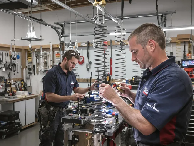 Garage door spring repair service by Warwick Garage Door Repair in Warwick