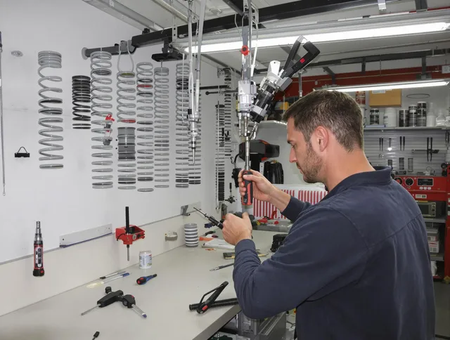 Warwick Garage Door Repair safety certified technician performing precision spring replacement in Warwick